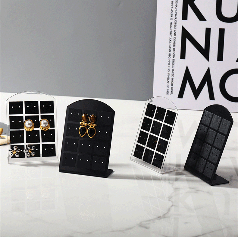 1 Piece Arylic Simple Style L Shape Jewelry Rack display picture 2