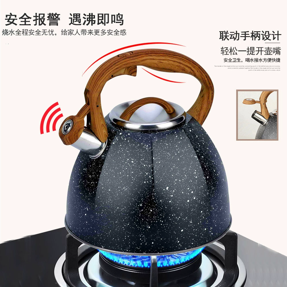 Capacious high quality electromagnetic teapot stainless steel