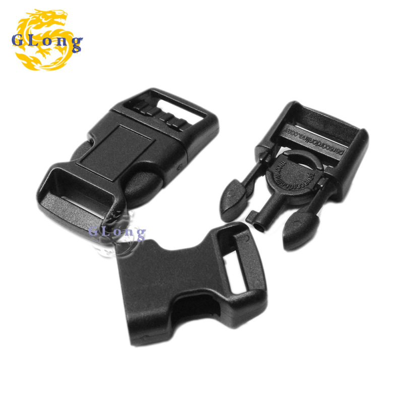 Universal handcuff key buckle 15mm plastic buckle umbrella rope bracelet woven buckle outdoor strap luggage buckle spot