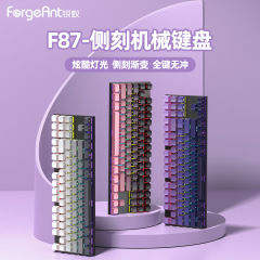 Ruiyi F87 高品質サイド彫刻メカニカルキーボード有線ゲーム e スポーツオフィスガールズ緑軸茶軸赤軸