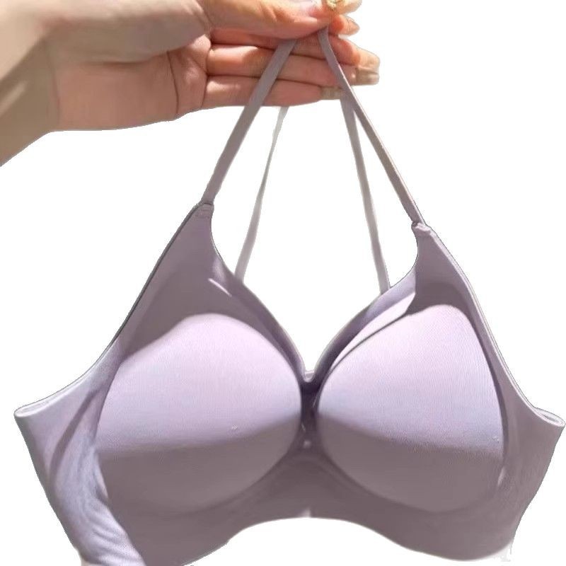シームレスな乳肌の拡張とウエストの細い女性用下着 2025 新しいコミック胸小さな胸プッシュアップ固定ブラジャー|undefined