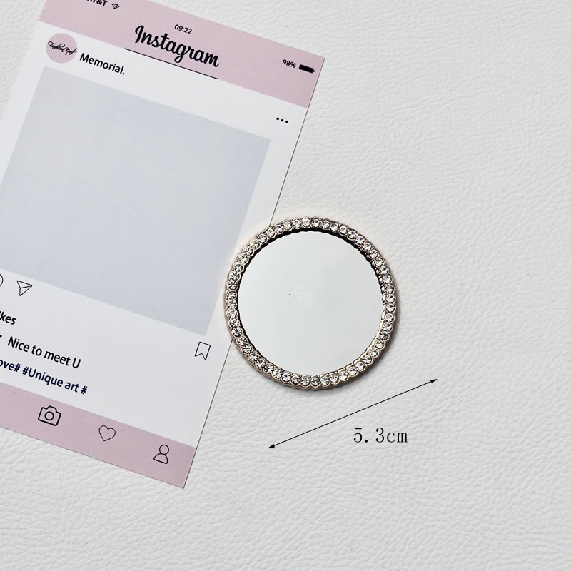 新しいミラー diy 愛携帯電話ケースジュエリーアクセサリーダイヤモンド蝶ウサギの頭レンズ携帯電話ケース美容ステッカー|undefined