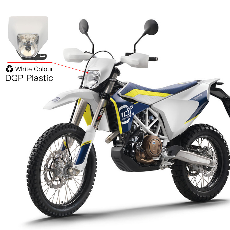 Husqvarna White Off-Road Motorcycle Modified Universal Headlight Hengjian Kevis Front Headlight Assembly