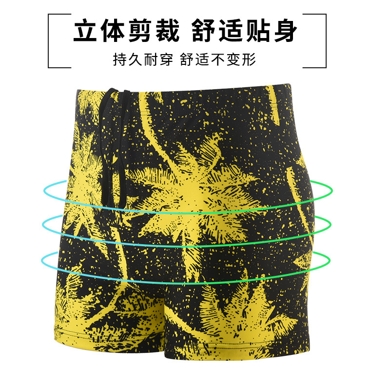 2025 nuevos bañadores, estampados de moda para hombres, anti-vergüenza, secado rápido, bóxer transpirable, bañadores de playa al por mayor