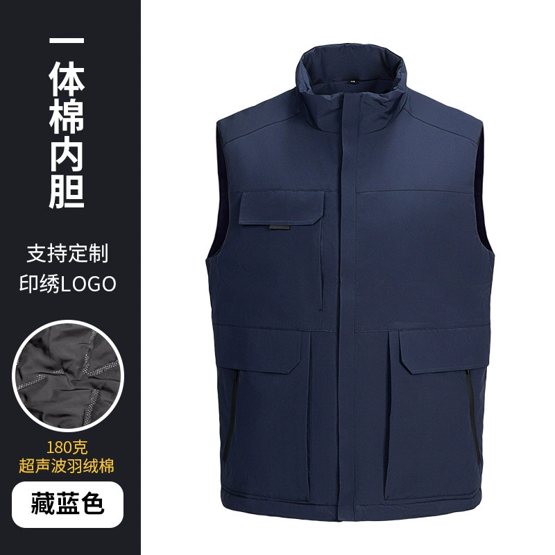 Demi-season keep warm vest for work, custom-made