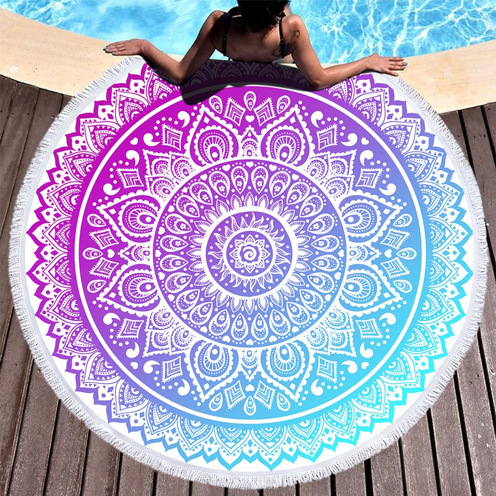 760g Weight Beach towel Home Textiles & Decor Type Superfine Fiber Material Geometric Pattern Casual, Ethnic Style Style Casual Ethnic Style Geometric Superfine Fiber Beach Towel Towels 3