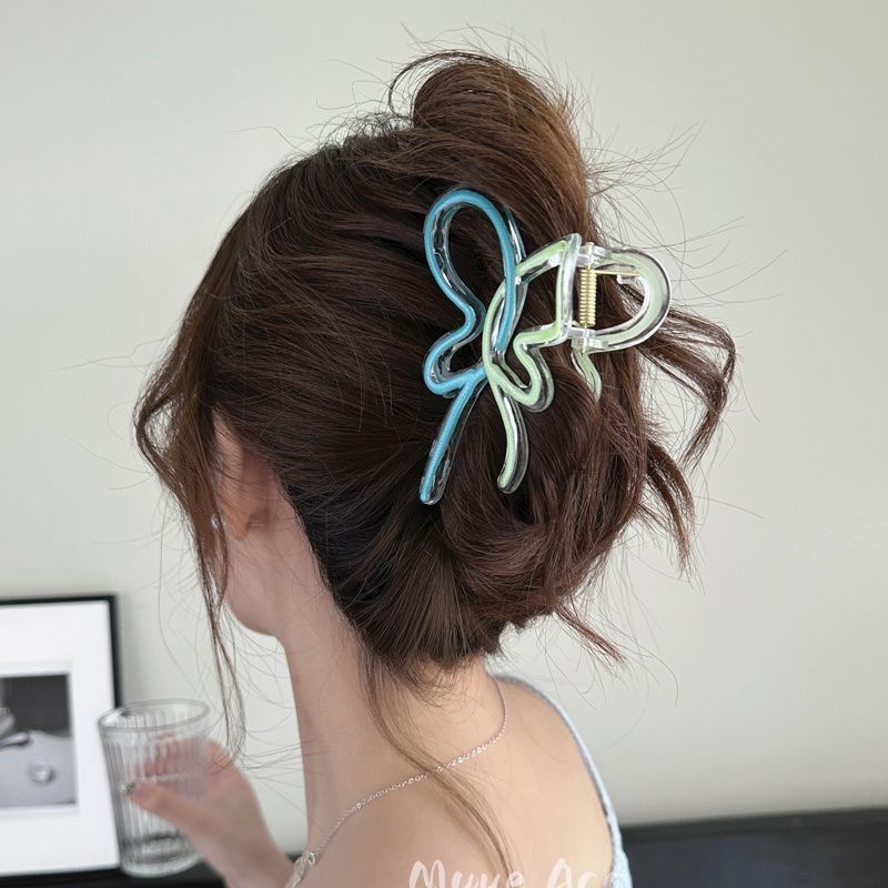 Clip de cabello refinado coreano para mujeres de alto nivel agarrar clips de cabello de tamaño grande detrás de la cabeza de cabello de tiburón clip de cabello lote de cabello