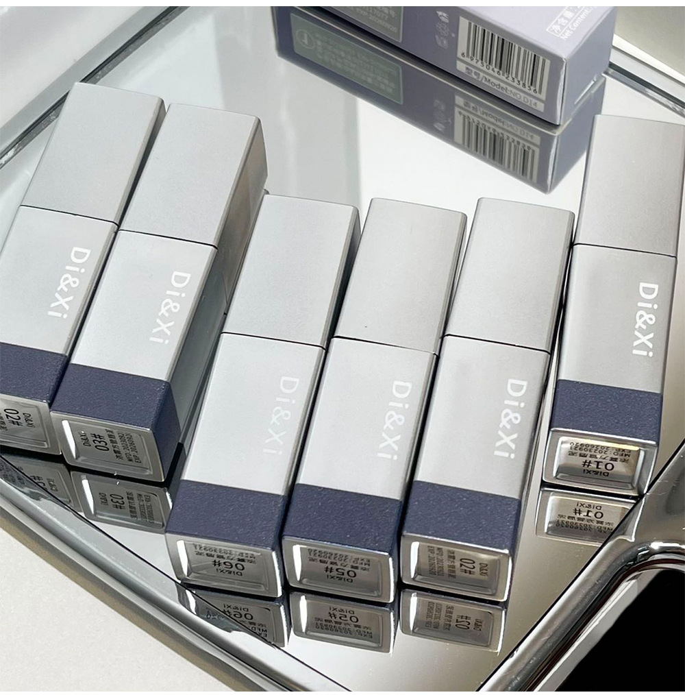 DI&XI Thick Fog Velvet Lip Gloss matte Whitening Square Tube Red Lift color Versatile and affordable cross-border wholesale makeup undefined