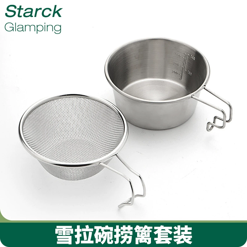Handheld cigarette holder stainless steel for camping, travel tools set