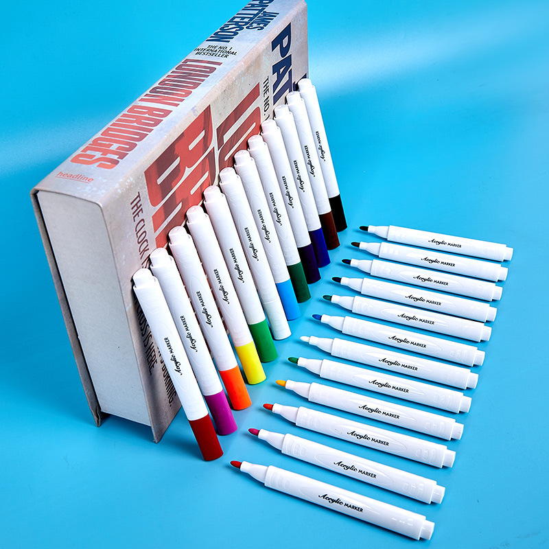DY Venta caliente de los niños DIY graffiti pluma a base de agua pintura acrílica rotulador arte pintura acrílico rotulador