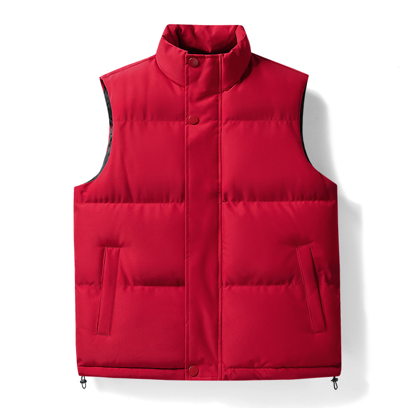 Nuevo chaleco masculino otoño y invierno para aumentar la transmisión en vivo buena mercancía ocio plumón algodón atractivo chaqueta superior hombre