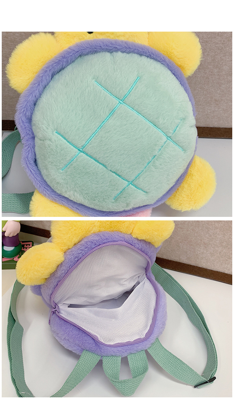 Cartoon plush toy backpack, new autumn and winter style, cute and girlish girl backpack, fashionable storage small backpack wholesale undefined
