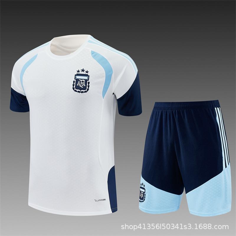 2627 temporada Barcelona Real Madrid Argentina Brasil España fútbol de manga corta trajes de entrenamiento para adultos equipo nacional
