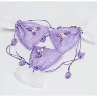 Популярные Саше Мешок Drawstring мешок конфеты мешок сухой цветок лаванды дышащий мешок полынь репеллент от комаров марлевая сумка
