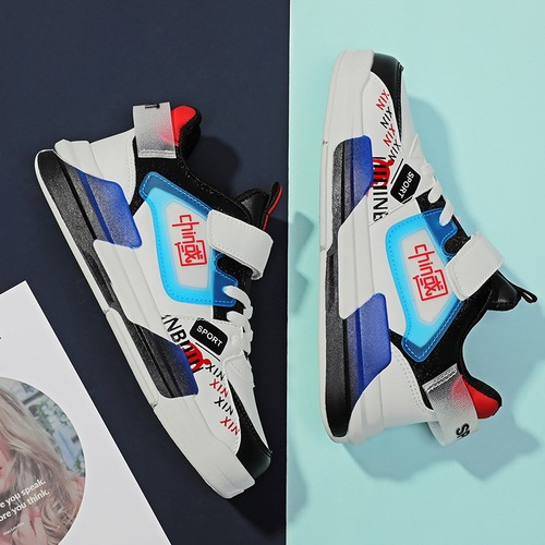 Children's shoes, boys' shoes,  spring new casual sneakers, medium and large children's running sneakers, student trendy shoes for boys