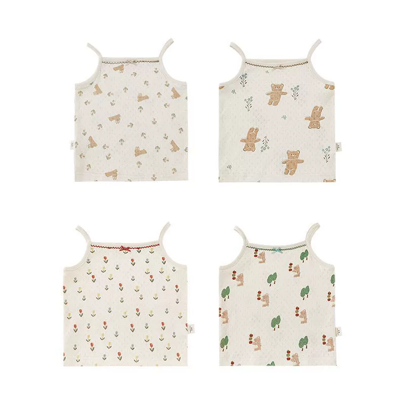 Delicate summer cute light and thin breathable vest for leisure, lifting effect