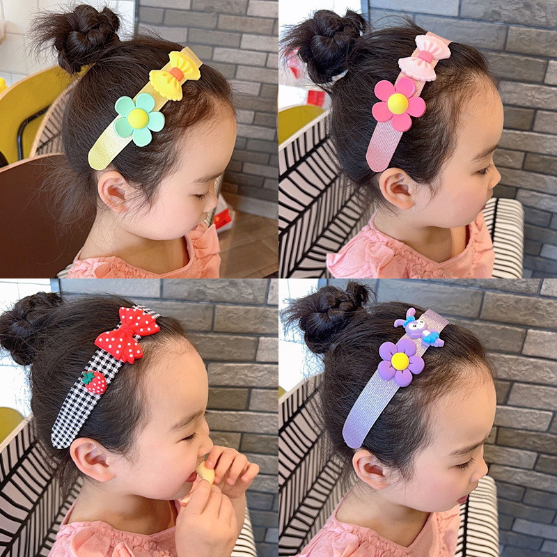 Pelo roto para niños Velcro diadema niña estrella Delu flequillo pegatinas pelo roto artefacto bebé diadema accesorios para el cabello