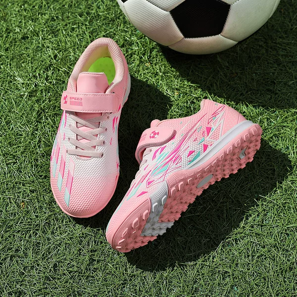 New school season collection: children's basketball shoes for campus competitions and training, outdoor shoes with Velcro closures, and youth camping and hiking shoes