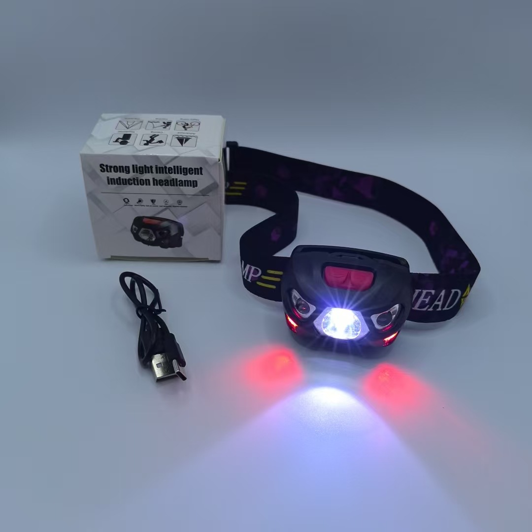 업그레이드된 듀얼 광원 블랙 [센서] 1200mAh  강력한 빛, 8시간 이상의 긴 배터리 수명  5와트