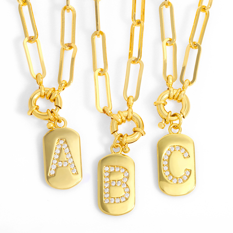 Hip-hop Retro 26 Letters Pendant Chain display picture 22