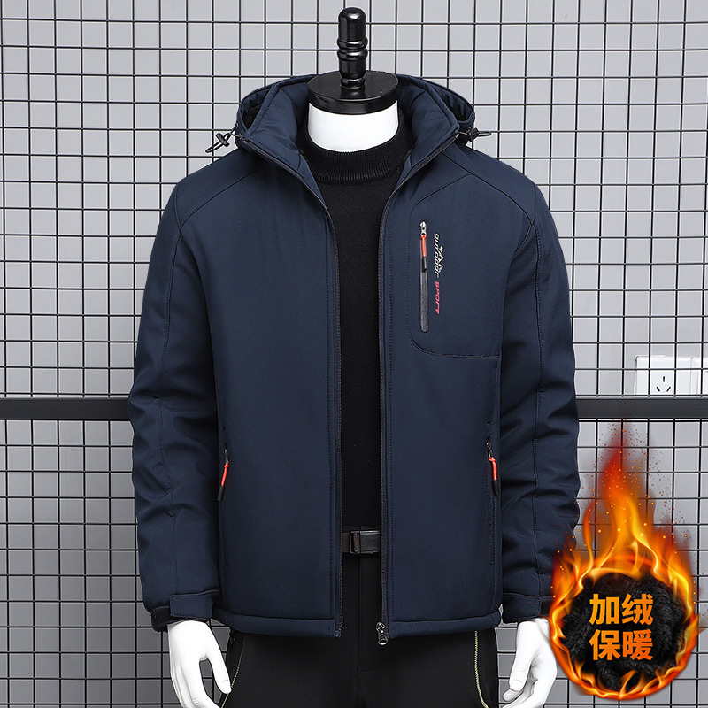 Otoño y invierno hombres y mujeres engrosados algodón moda pareja ropa deportiva de algodón coreana casual suelta chaqueta de color sólido
