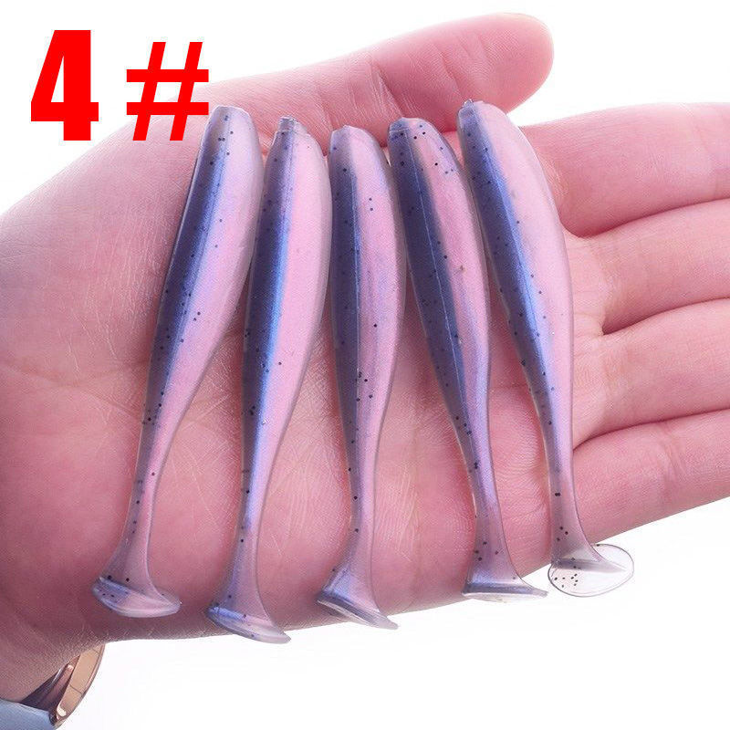 Small Paddle Tail Fishing Lure 40mm0.5g Soft Baits Fresh Water Bass Swimbait Tackle Gear