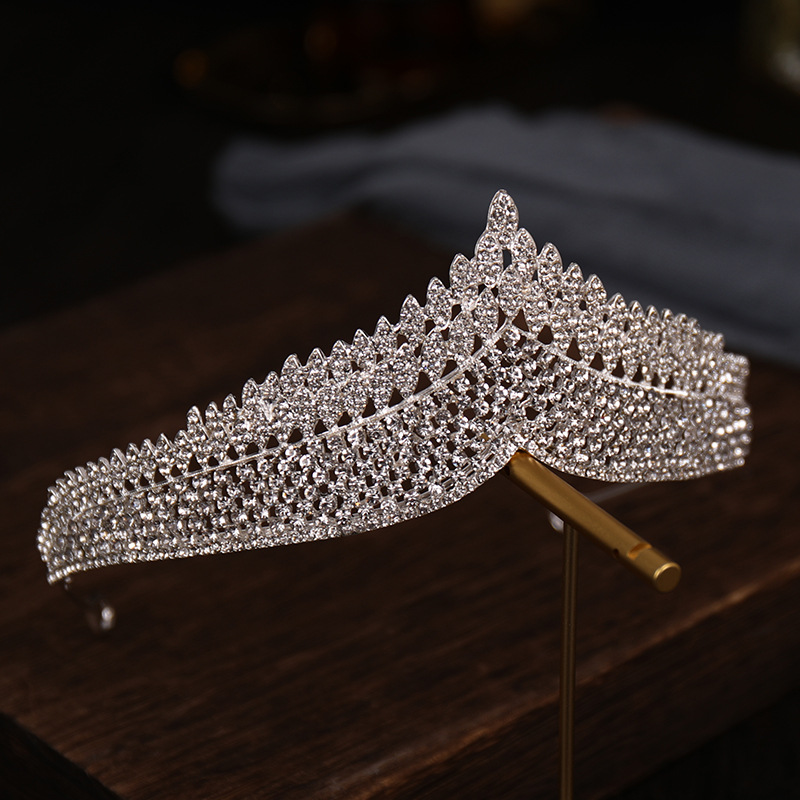 1 Piece Quantity Bridal Streetwear Women's Crown Alloy Plating Rhinestones Crown