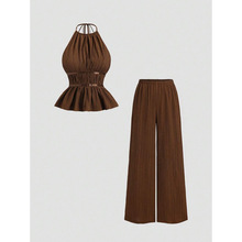 A 96817 Chenille Fleece Wide Leg Pants ѩ����������ȿ�