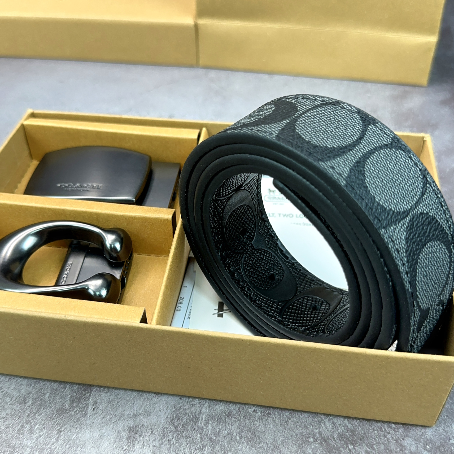 Double-sided flower large C flat buckle