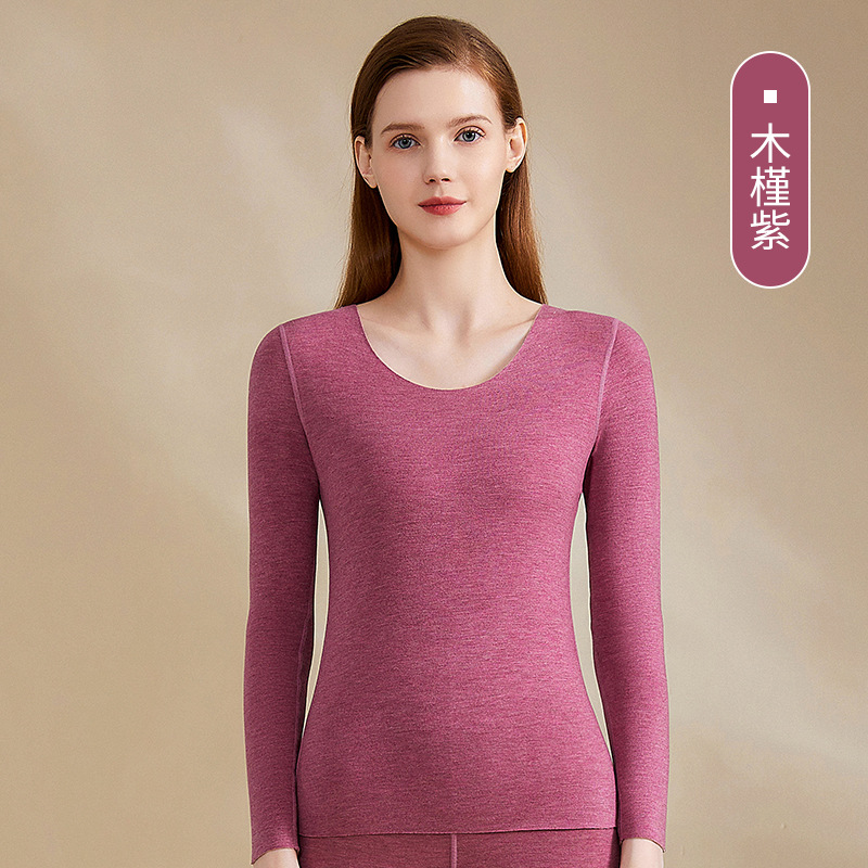 A級デロンカシミヤシルク蓄熱シームレス保温下着セット カップル向け 秋冬10A抗菌秋服秋パンツ