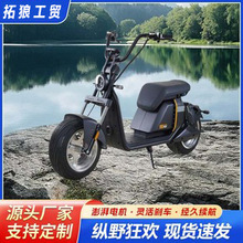 跨境出口哈雷电动车成人代步电动摩托车宽胎哈雷车48V宽轮代步车