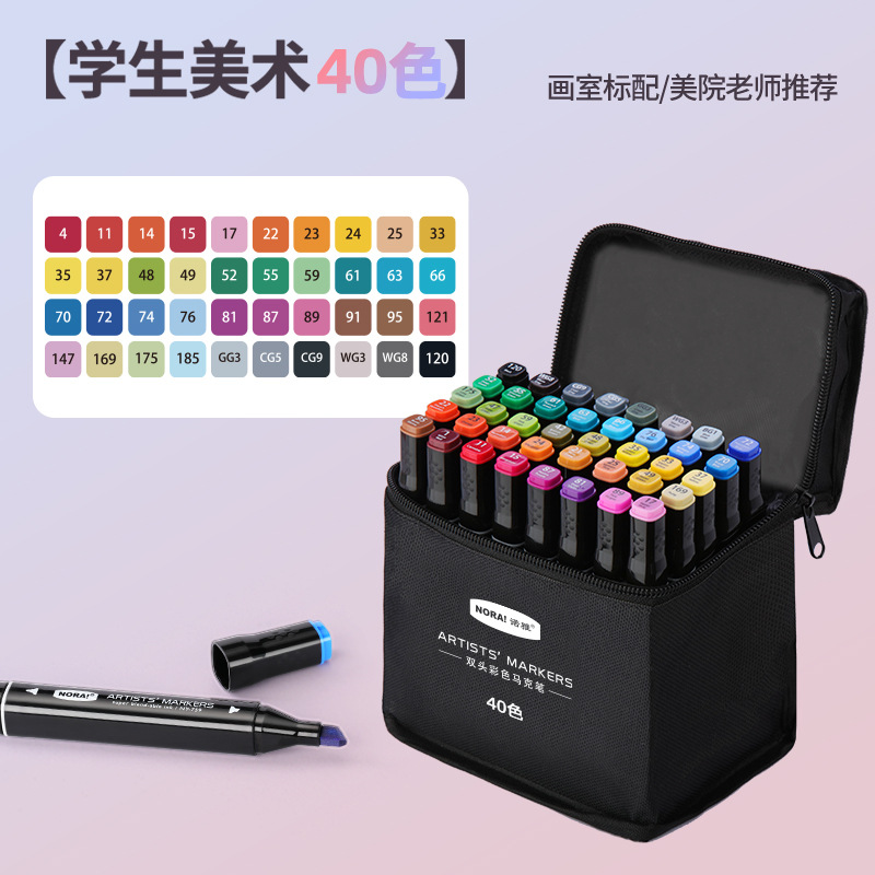 Rotuladores de Doble Punta Noya a Base de Aceite, Juego de Pinceles de Colores para Estudiantes, Serie Completa de Colores para Pintar, Rotuladores de Colores para Niños