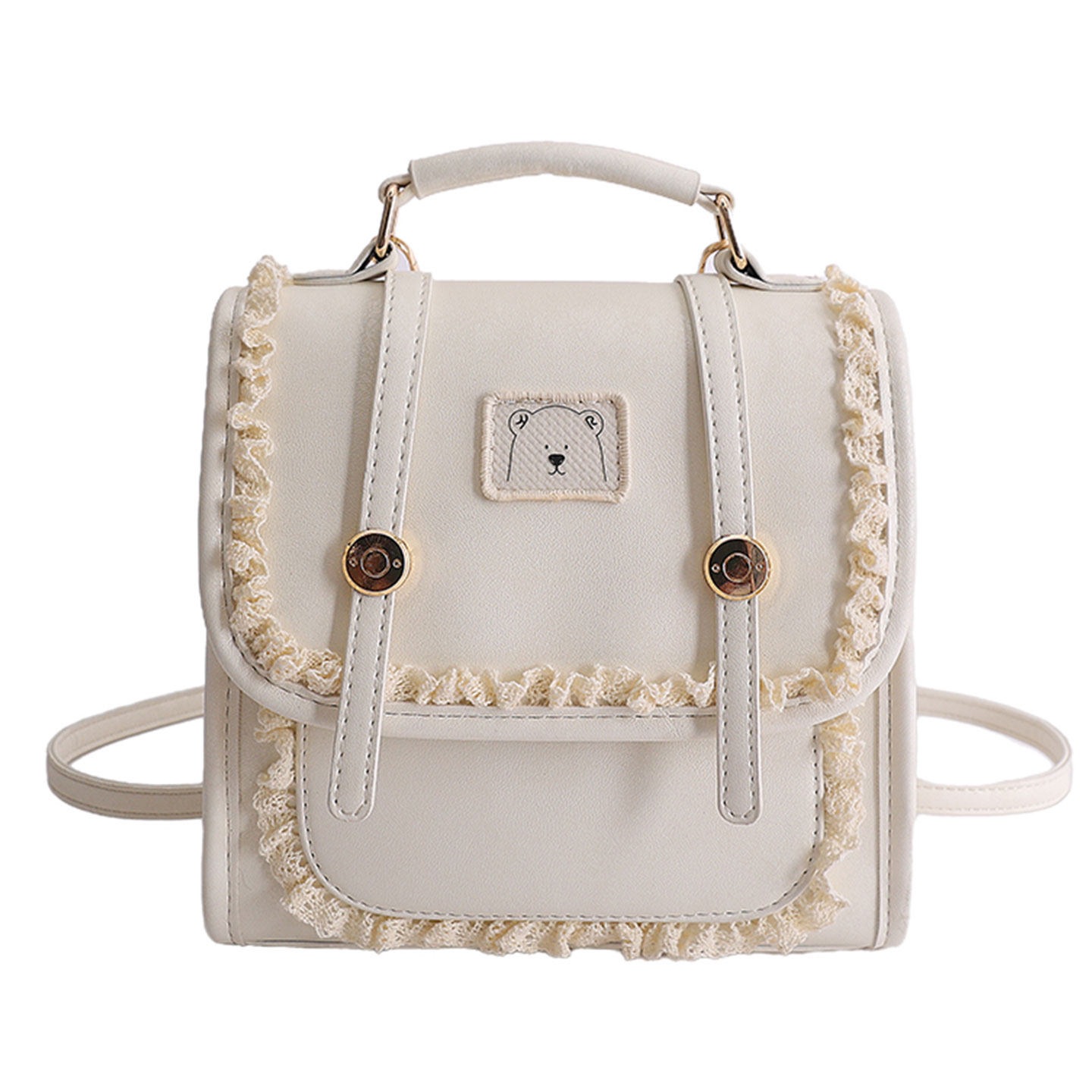 Mochila de encaje nuevo estilo de estilo universitario de moda moda de encaje de viaje de la mochila de chicas 2026 clase