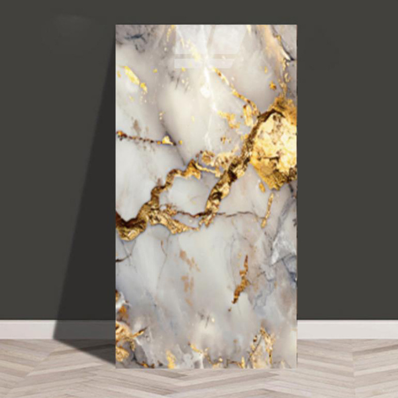 Baldosas de mármol transfronterizas autoadhesantes pegatinas de pared decorativas cocina gruesa baño renovación impermeable a prueba de aceite