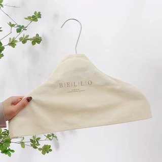 logo雕刻服装店衣服棉布防滑衣架布套棉麻布罩无痕外衣架套布