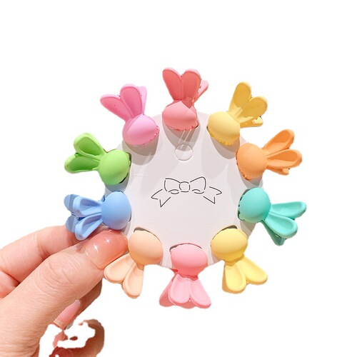 Korean new children's hair accessories cute baby candy color grabber set colorful girls hairpin princess headdress
