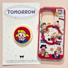 二一体型レトロ原田治リンゴ16proかわいいiphone15マグネットスタンド14フロスト13携帯ケース