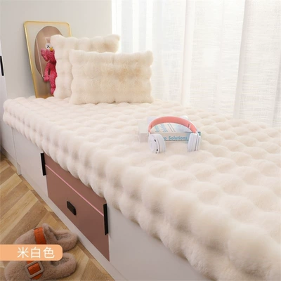 Car Carpet Company Leisure Study Room - off-white-bubble-velvet-1550g-plush-width-60cmx-length-160cm-anti-slip-plus