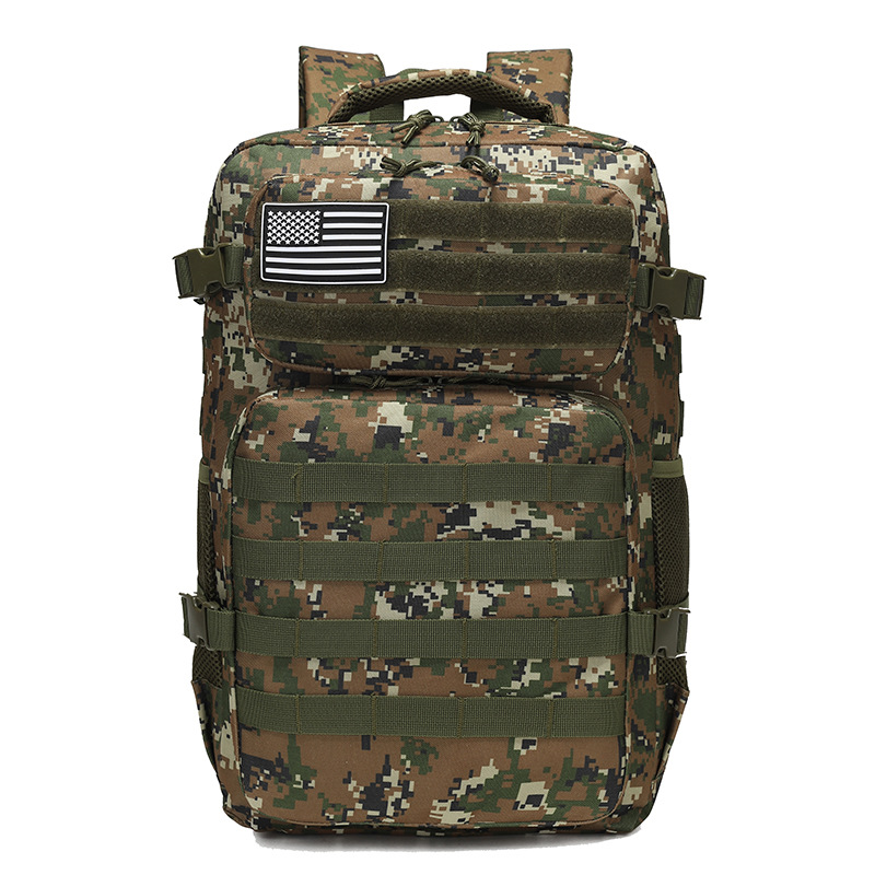 Mochila táctica de camuflaje para alpinismo al aire libre ciclismo camping bolsa multifuncional