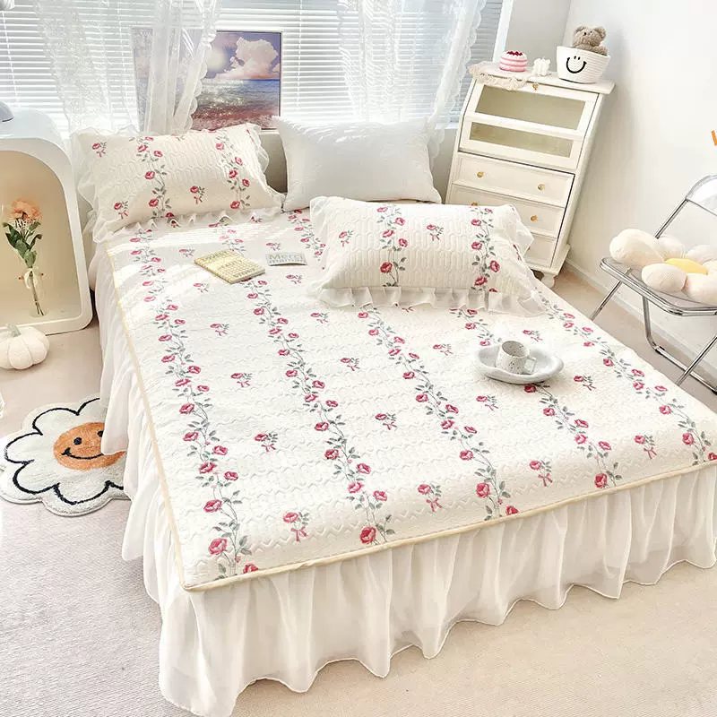 Summer silk mat, set for princess, 3 piece set