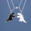 Dinosaur for beloved, necklace, pendant suitable for men and women, cartoon universal accessory for elementary school students, magnetic sweatshirt, wholesale