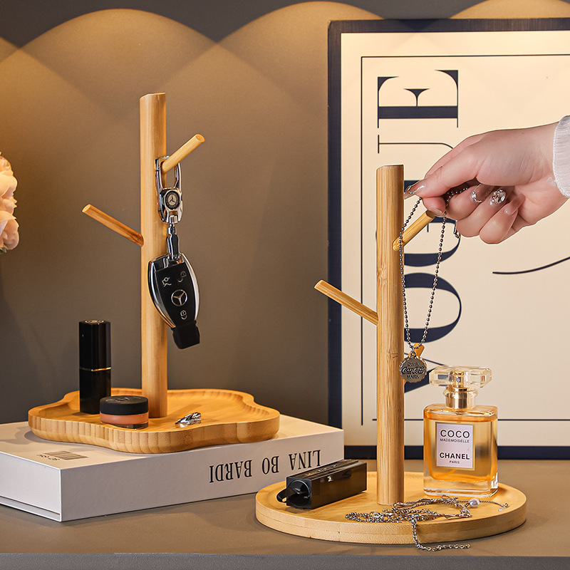 Entry Door Key Storage Box Entrance Cabinet Ornaments Key Ornaments Door Shoe Cabinet Solid Wood Key Hanger