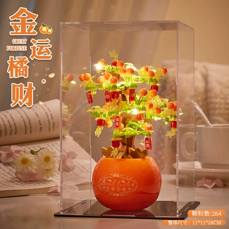Constructor, brainteaser, handle for mother's day, DIY, bouquet, cherry tree, Birthday gift