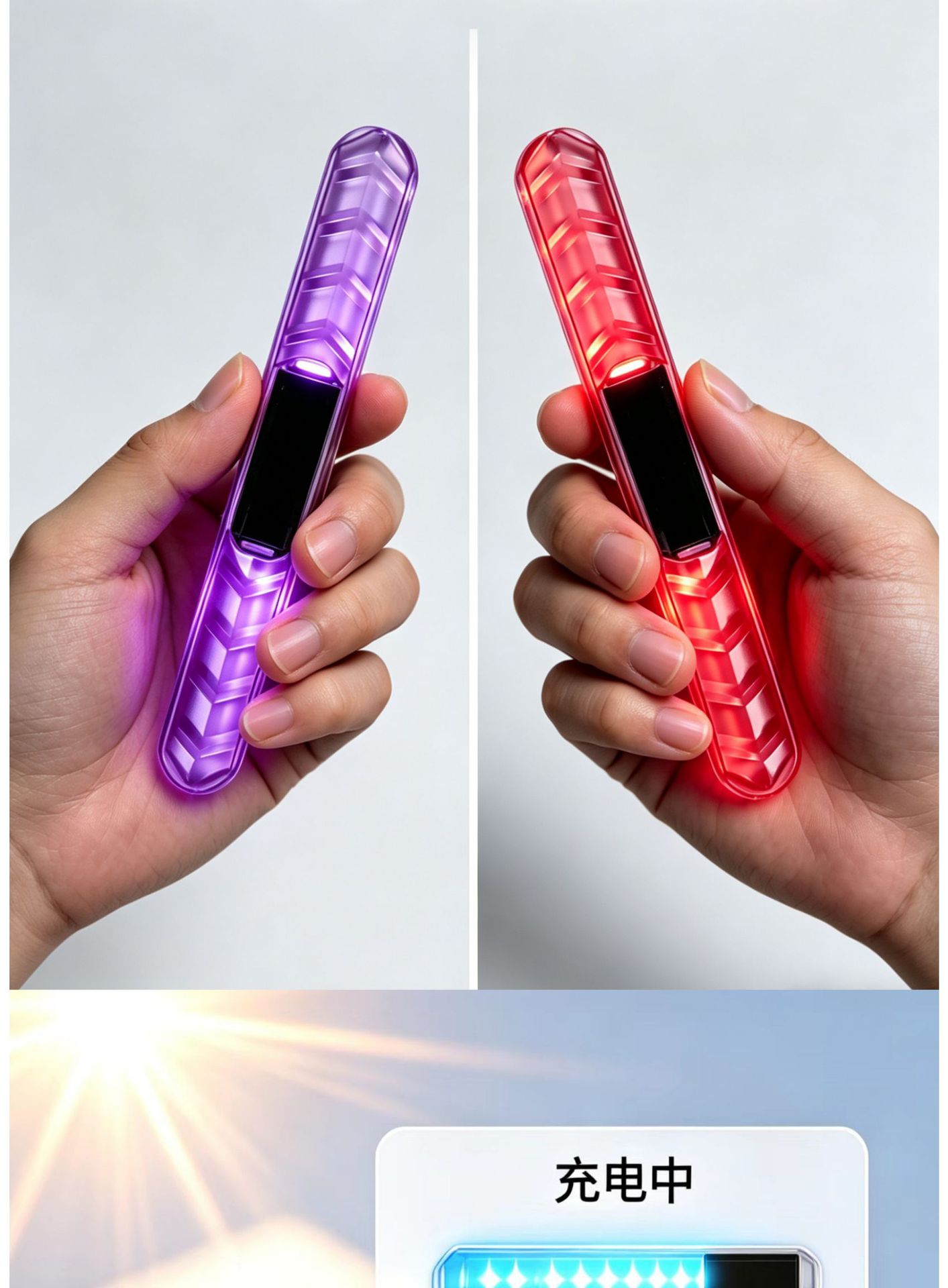 Car Welcome Light, Multi-Functional Led Anti-Collision Flashing Door Warning Light, Car Ambient Light, Colorful Ground Lighting Warning