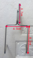 GJU8 Roast Duck Hook with Stainless Steel Double Hook for Roasting Meat, Chicken, Hand-Torn Duck, Chicken Dual Hook / Roast Poultry Box, Roast Duck Oven