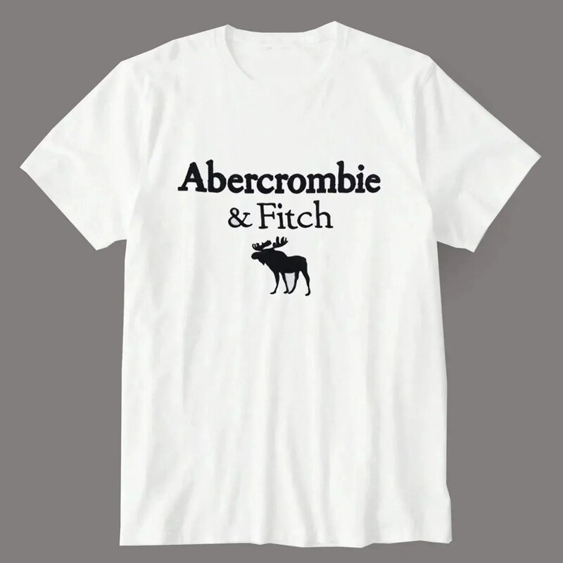 2025 New European and American Cross-Border Export Abercrombie & Fitch Printed Summer Round Neck T-Shirt in Stock