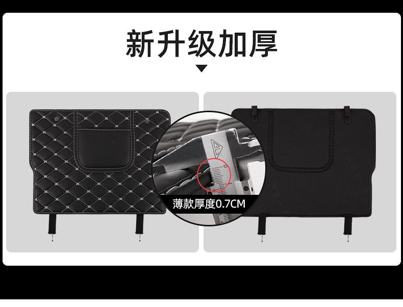 Multifunctional Universal Seat Backrest with Storage, Anti-Dirt and Wear-Resistant Protective Pad, Car Rear Seat Anti-Kick Pad for Interior Use