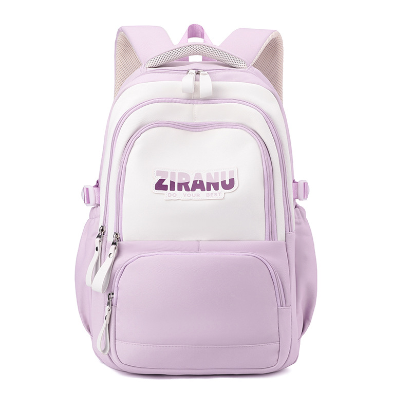 Mochila de pescado natural para estudiantes universitarios, mochila de grado 3 - 6 para estudiantes de secundaria primaria simplista y de alto valor facial