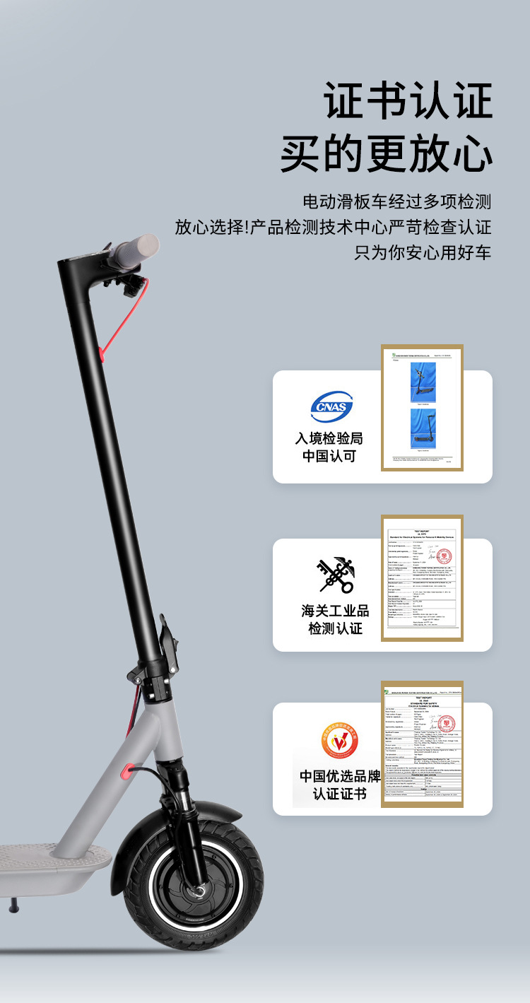 Hezzo Foldable Electric Scooter for Adults, 40Km Range, 10inch Off-Road Tires, Commuter Scooter