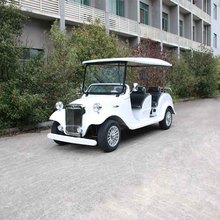 6座白色豪华电动老爷车价格景区酒店工厂接待车别墅庄园电动车